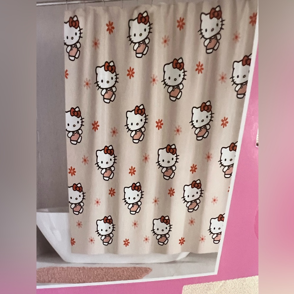 Hello kitty shower curtain